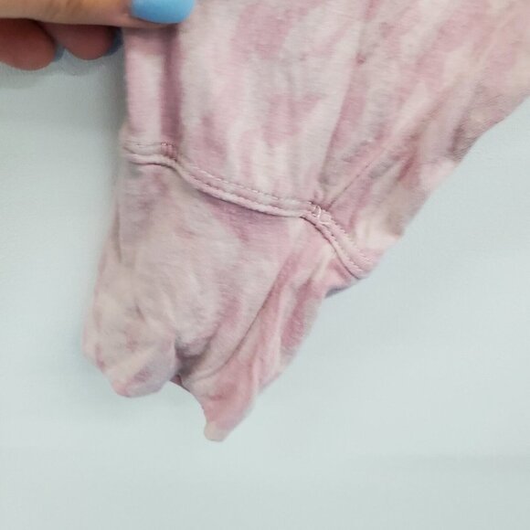 Calvin Klein Performance Cropped Hoodie Sweatshirt Size M Animal Print Pink - Picture 7 of 14